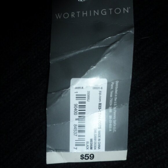 Thick & Cozy Cold-Shoulder  – Black w/Embellished Sleeve Sweater Size M - Picture 6 of 9